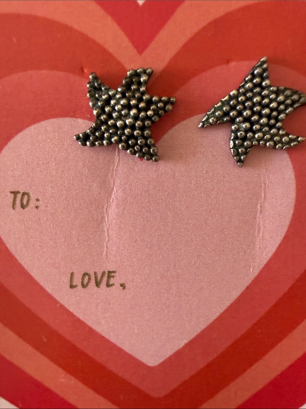 Sterling Silver Starfish Studs.